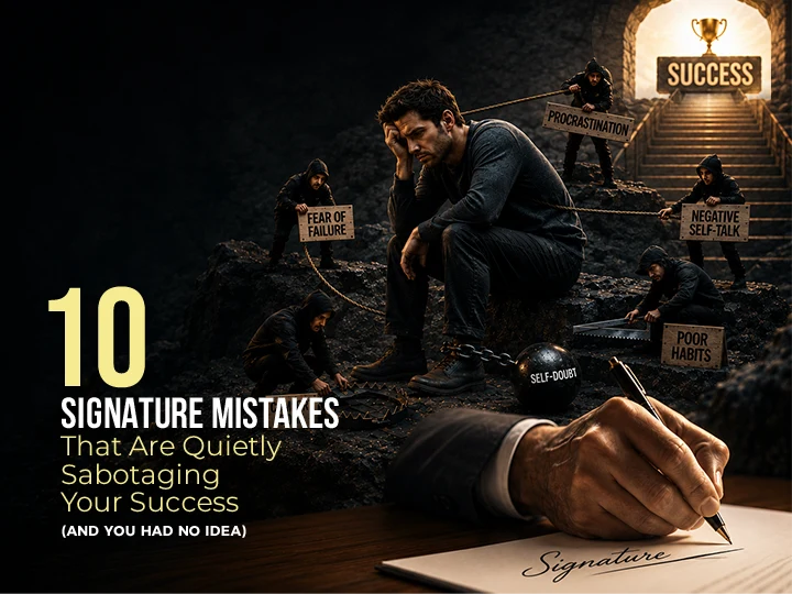 4 Signature Mistakes That Are Quietly Sabotaging Your Success (And You Had No Idea) By Satvatma The Pure Soul